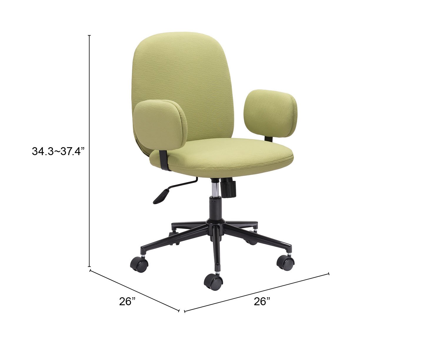 Lionel Office Chair Olive Green - Image 12