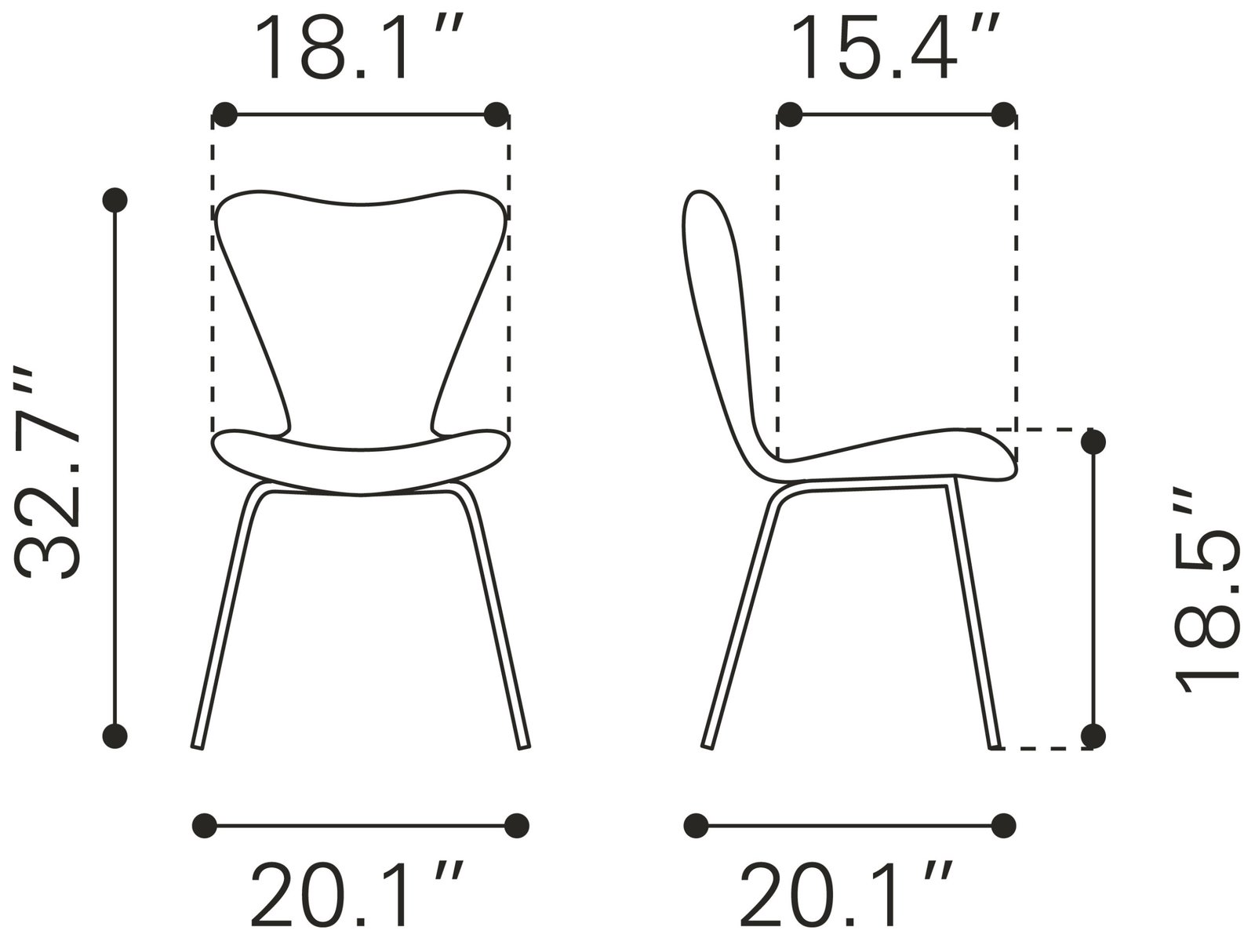 Thibideaux Dining Chair (Set of 2) Light Gray - Image 10