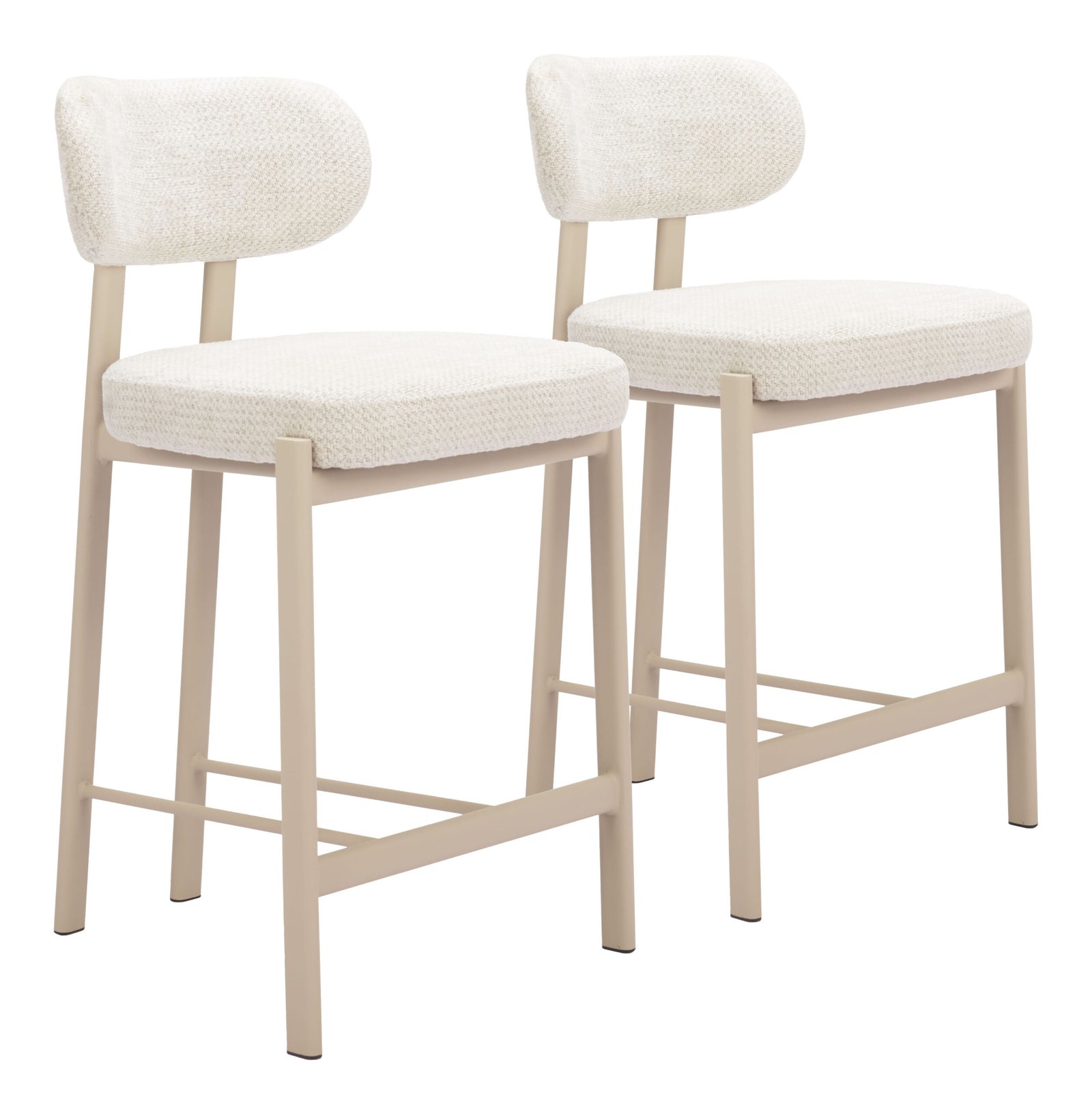Aurea Counter Stool (Set of 2) Light Gray - Image 9