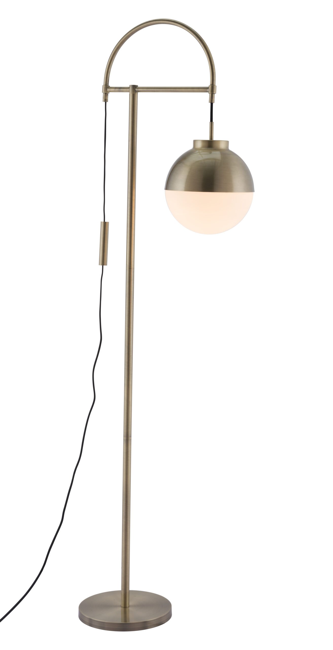 Waterloo Floor Lamp White & Bronze - Image 2